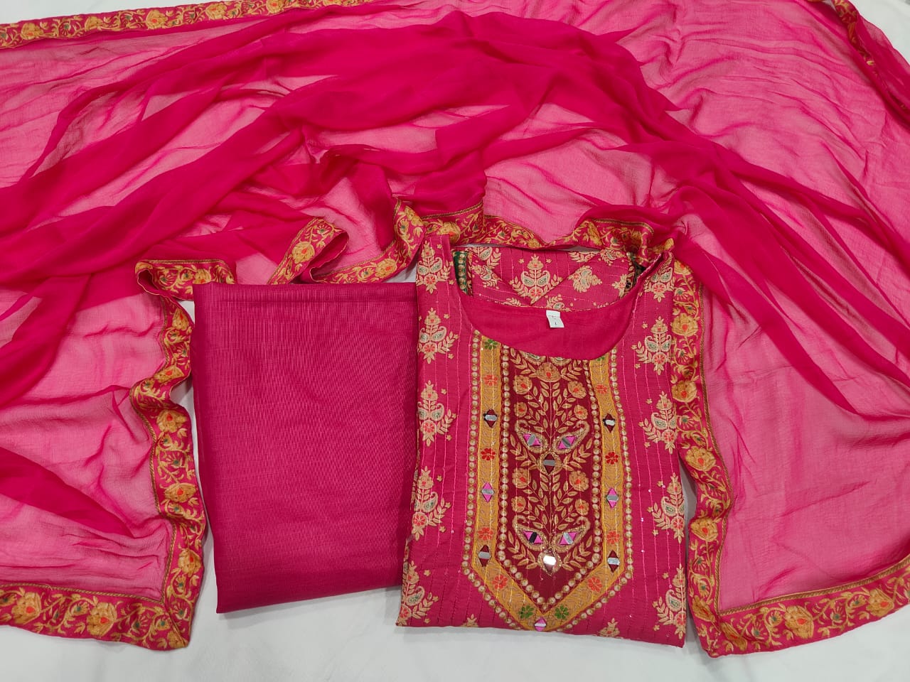 Pink Color Beautiful Pakistani Suit for Summer Wear