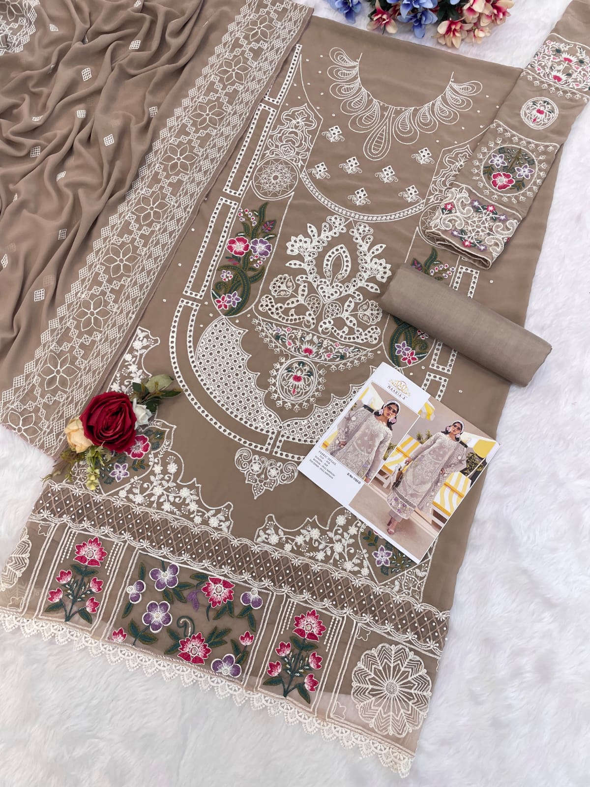 maaria 1183 dress material set to set 4 piece set
