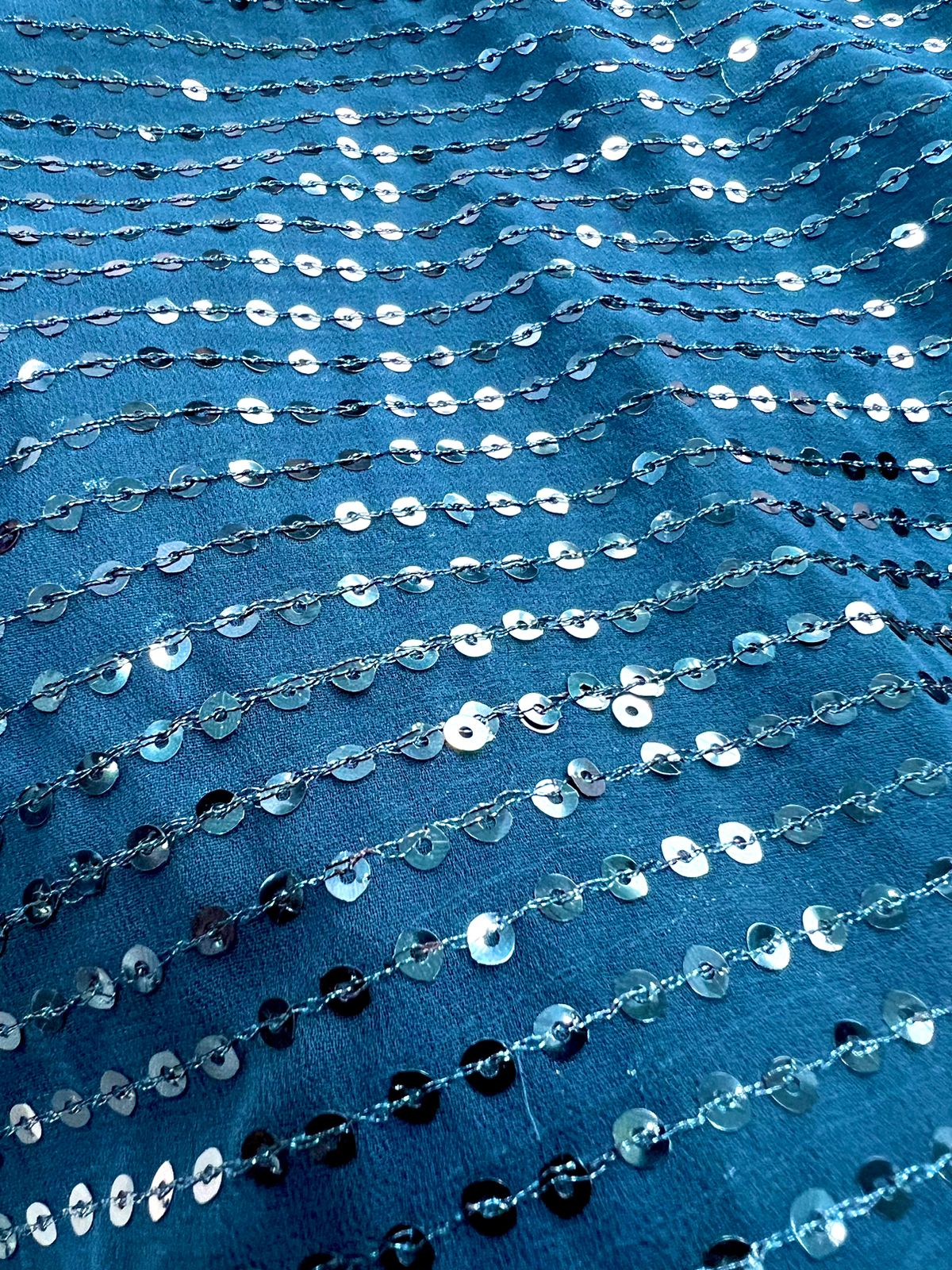 Sky Blue Color Beautiful Partywear Saree