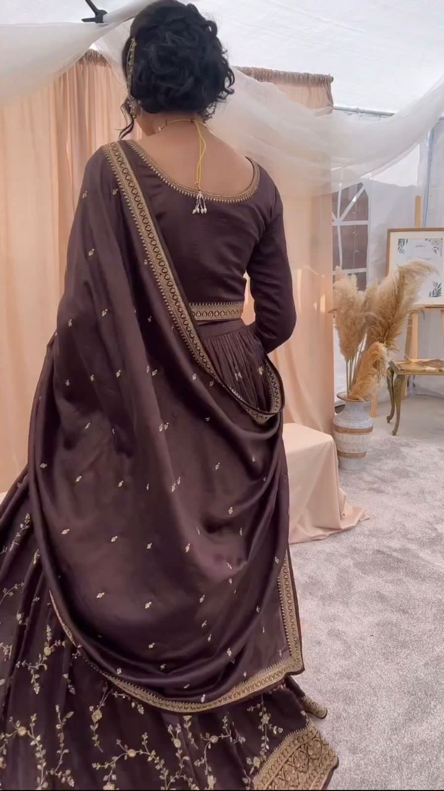 beautiful partywear lehenga choli for wedding function