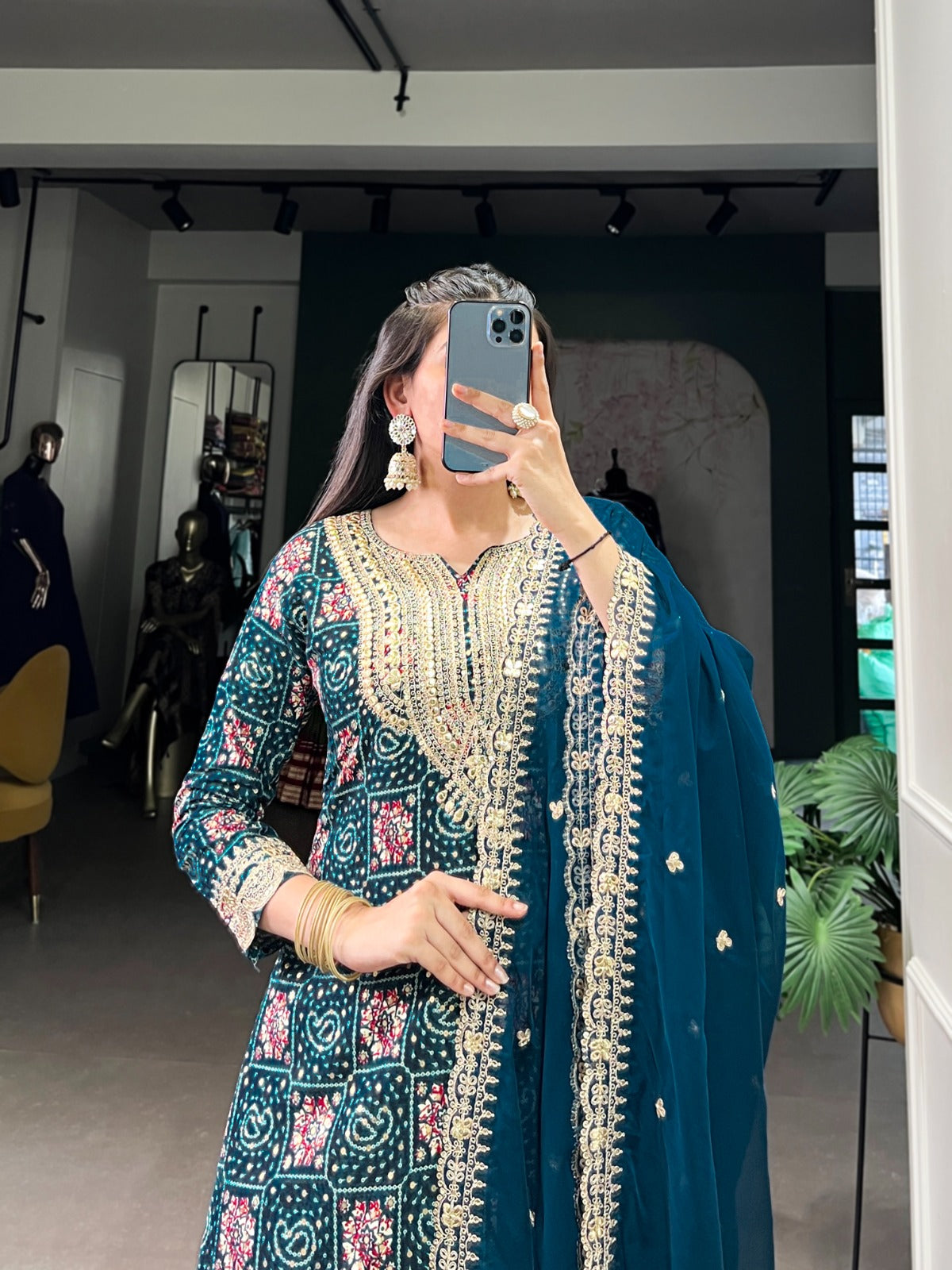 BLue Color Beautiful Summer Wear Rayon Dress