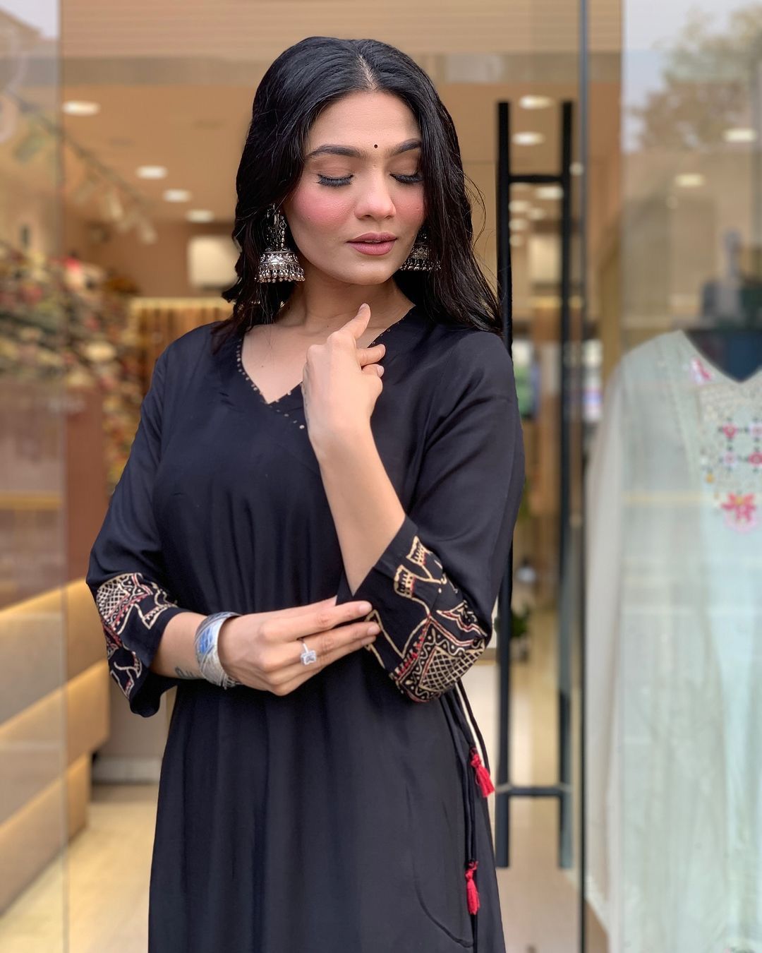 Black Color Beautiful Summer Wear Co-ord Set