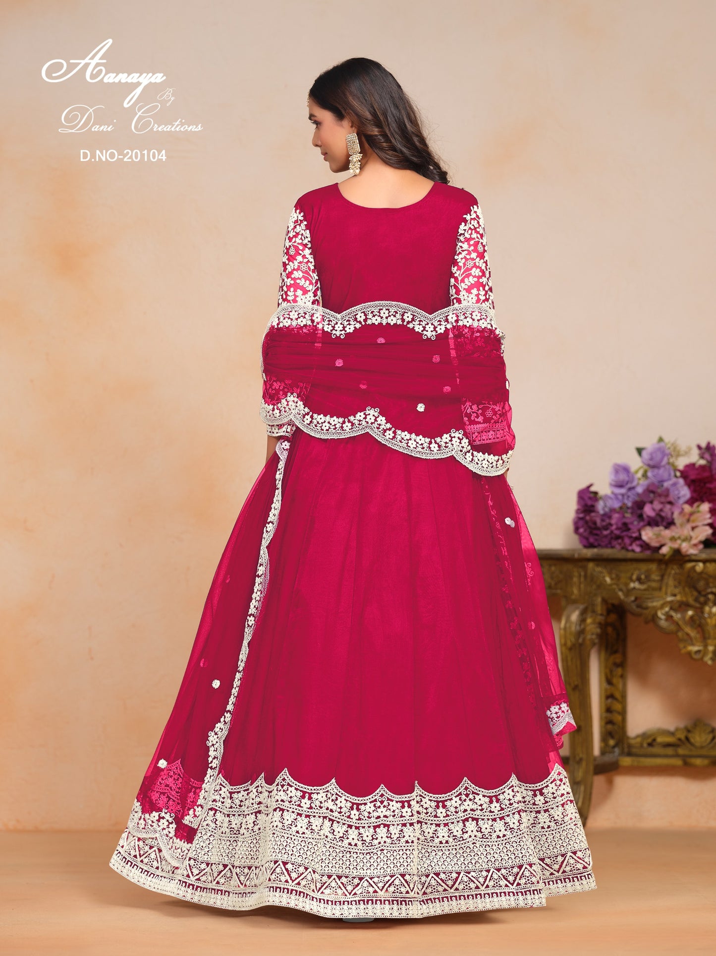 aanaya vol - 201 dress 4 piece set.