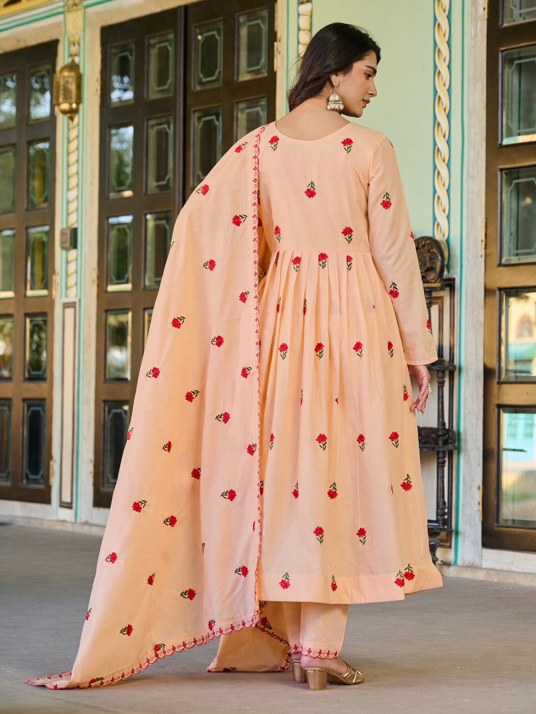 Light Pink Color Beautiful Cotton Dress in Gown