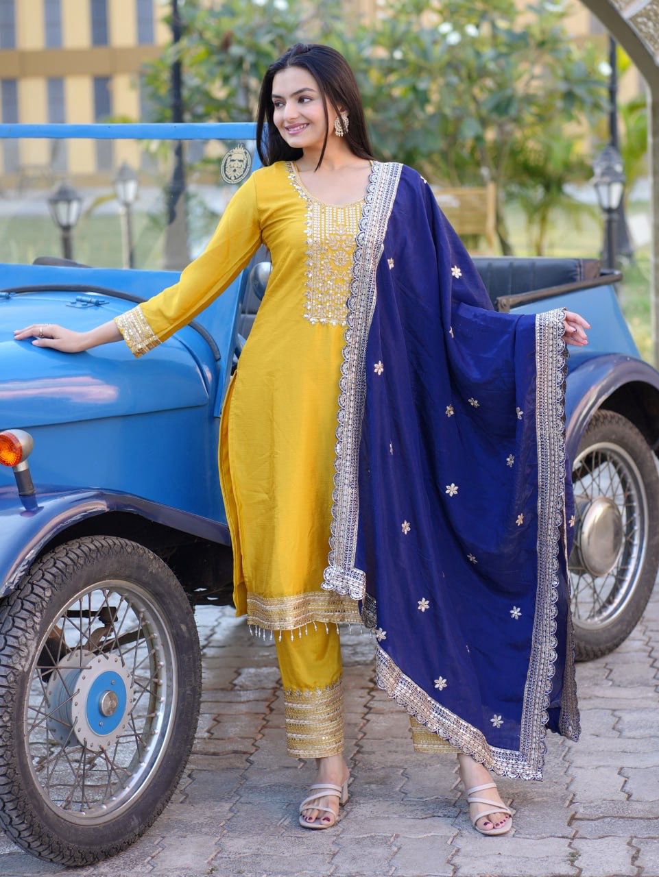 Yellow Color Dress for Haldi Function