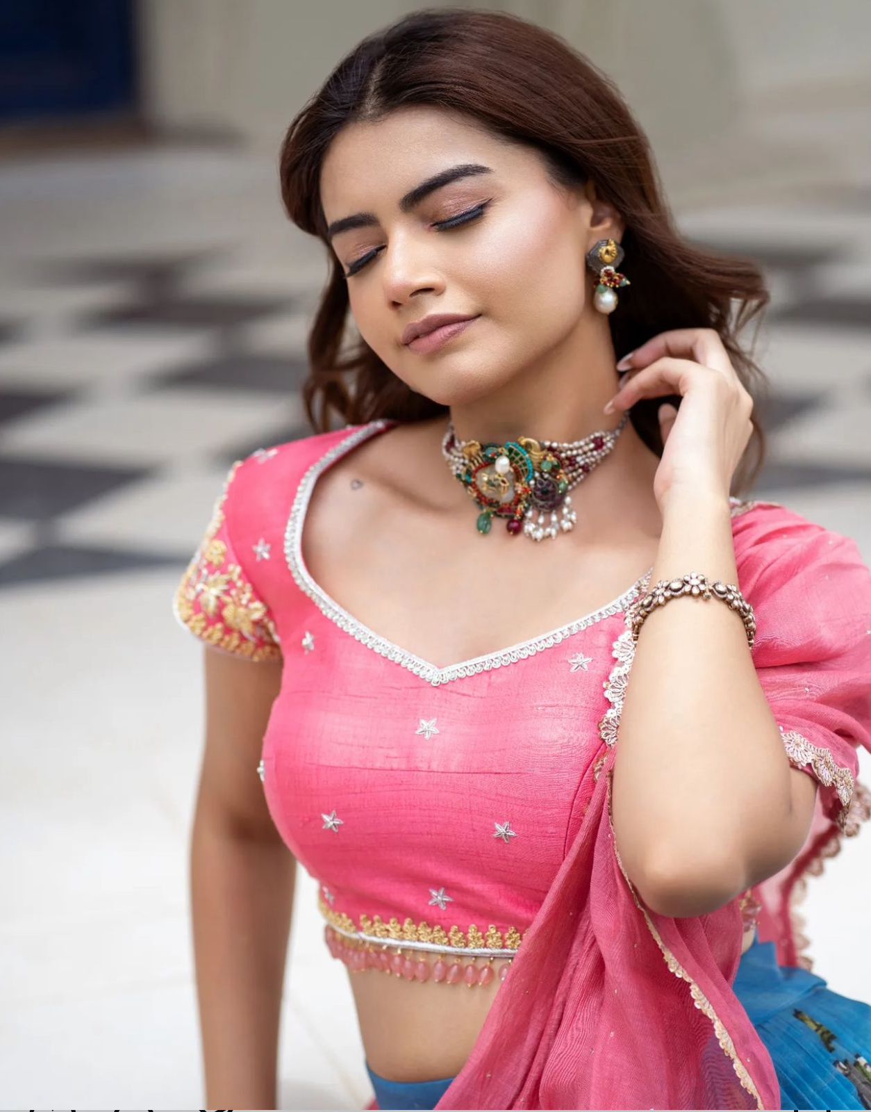Launching festival Special Kalamkari Lehenga choli