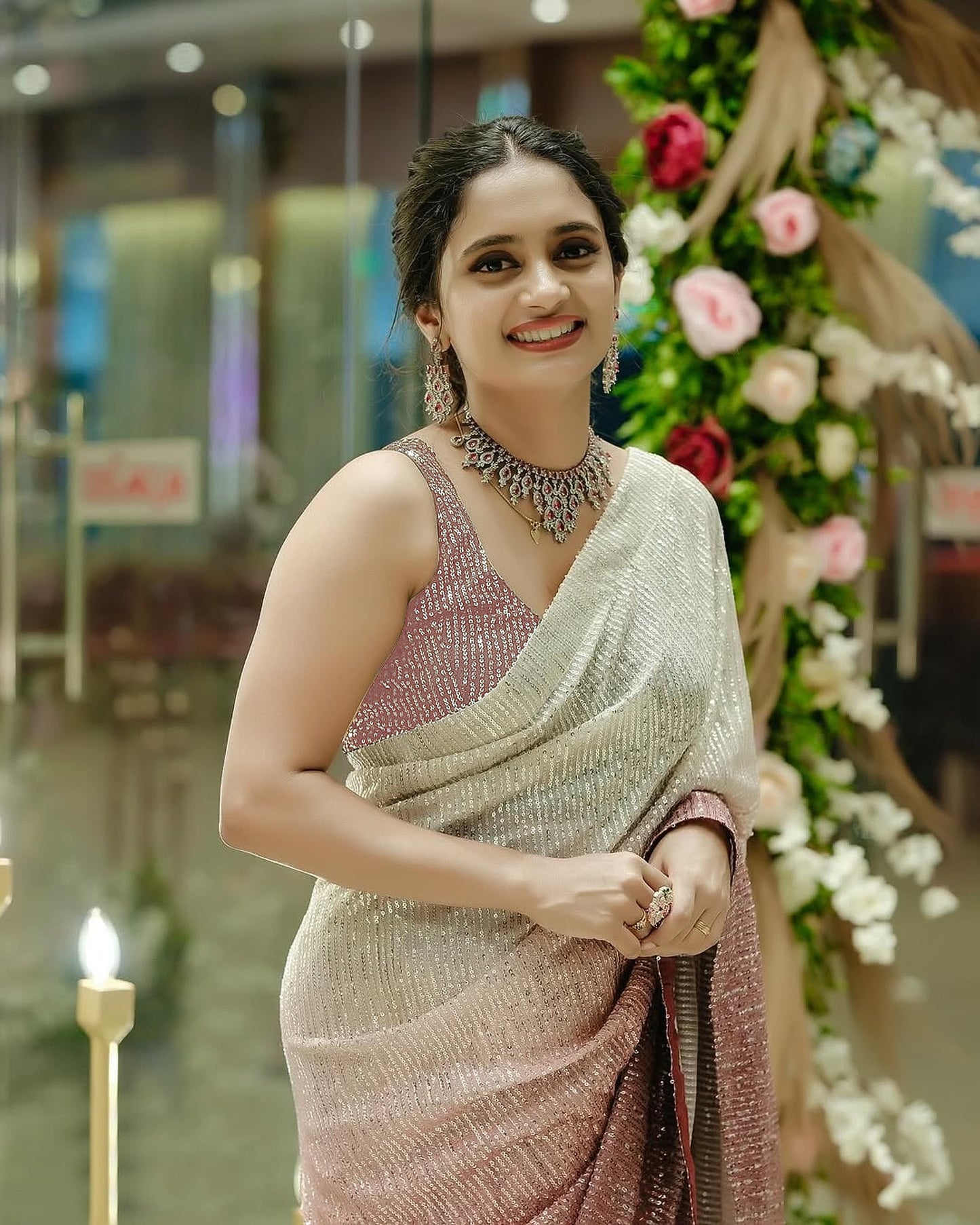 Beautiful Partywear Saree in Georgette Fabric