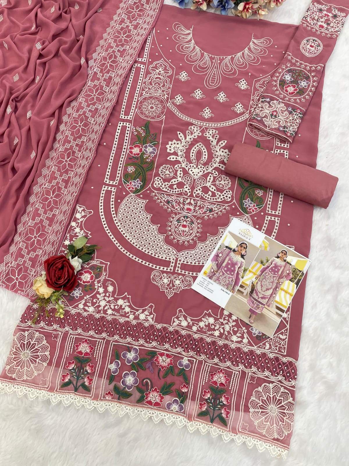 maaria 1183 dress material set to set 4 piece set