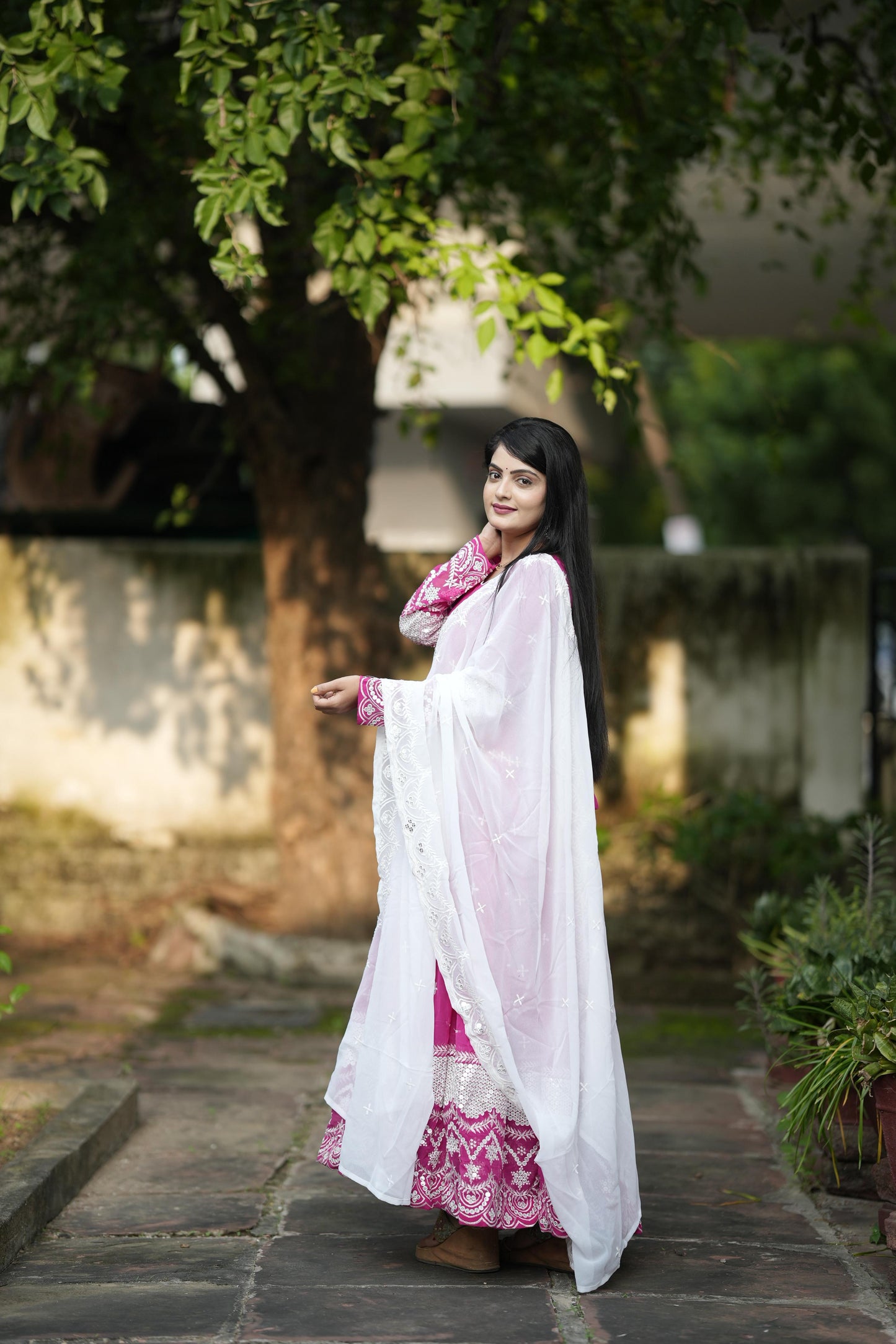 Designer Anarkali Suit Is Luxury Clothing Considered To Be High Quality Made By Thread-Sequins Embroidery