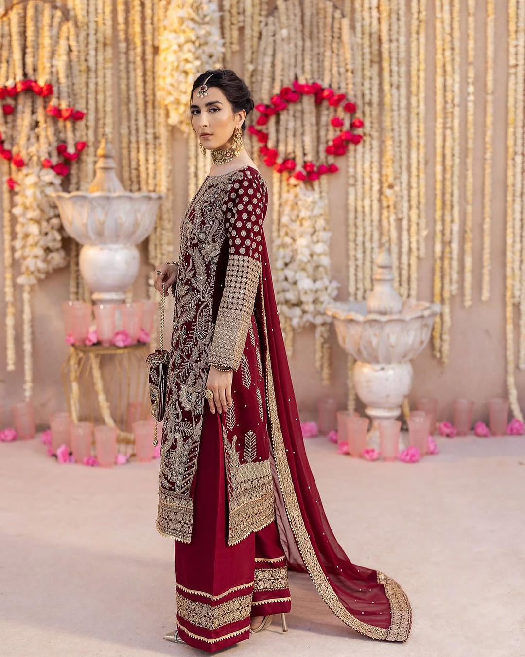 Party Wear Look Top-Plazzo and Dupatta With Heavy Embroidery Work