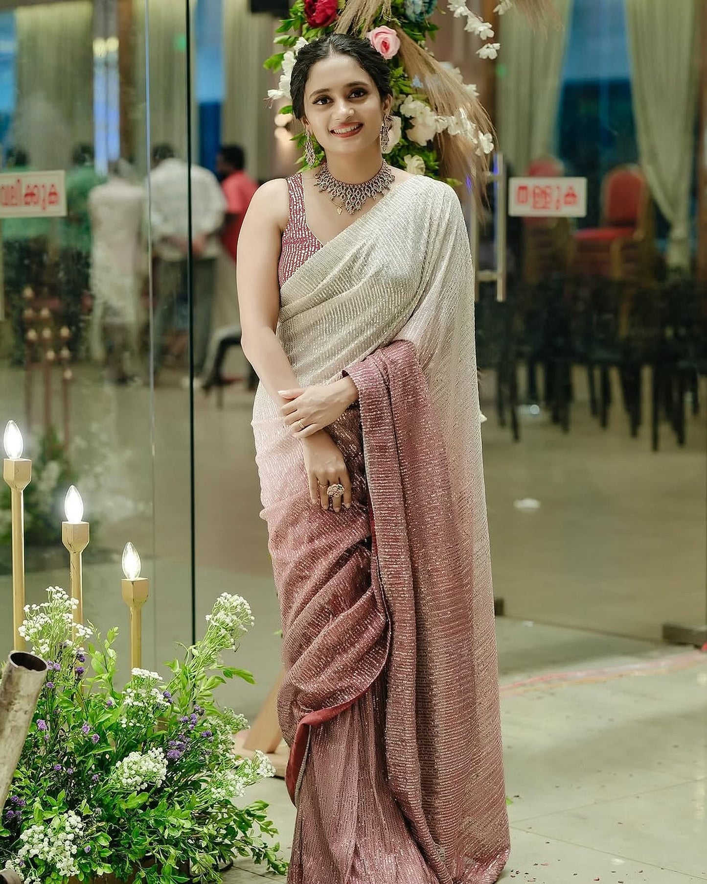 Beautiful Partywear Saree in Georgette Fabric