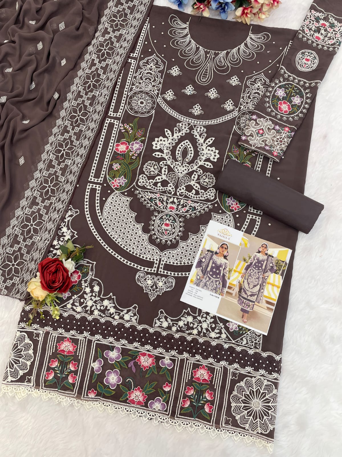 maaria 1183 dress material set to set 4 piece set