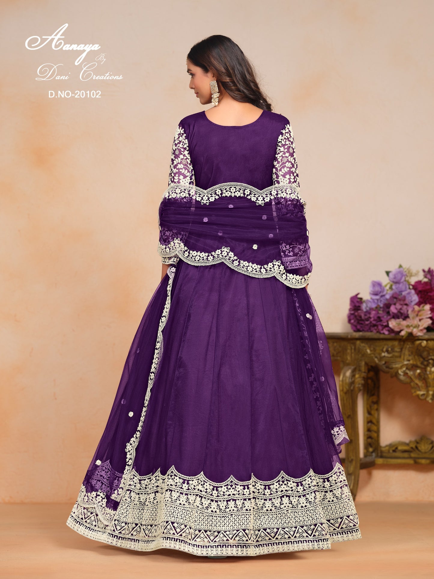 aanaya vol - 201 dress 4 piece set.