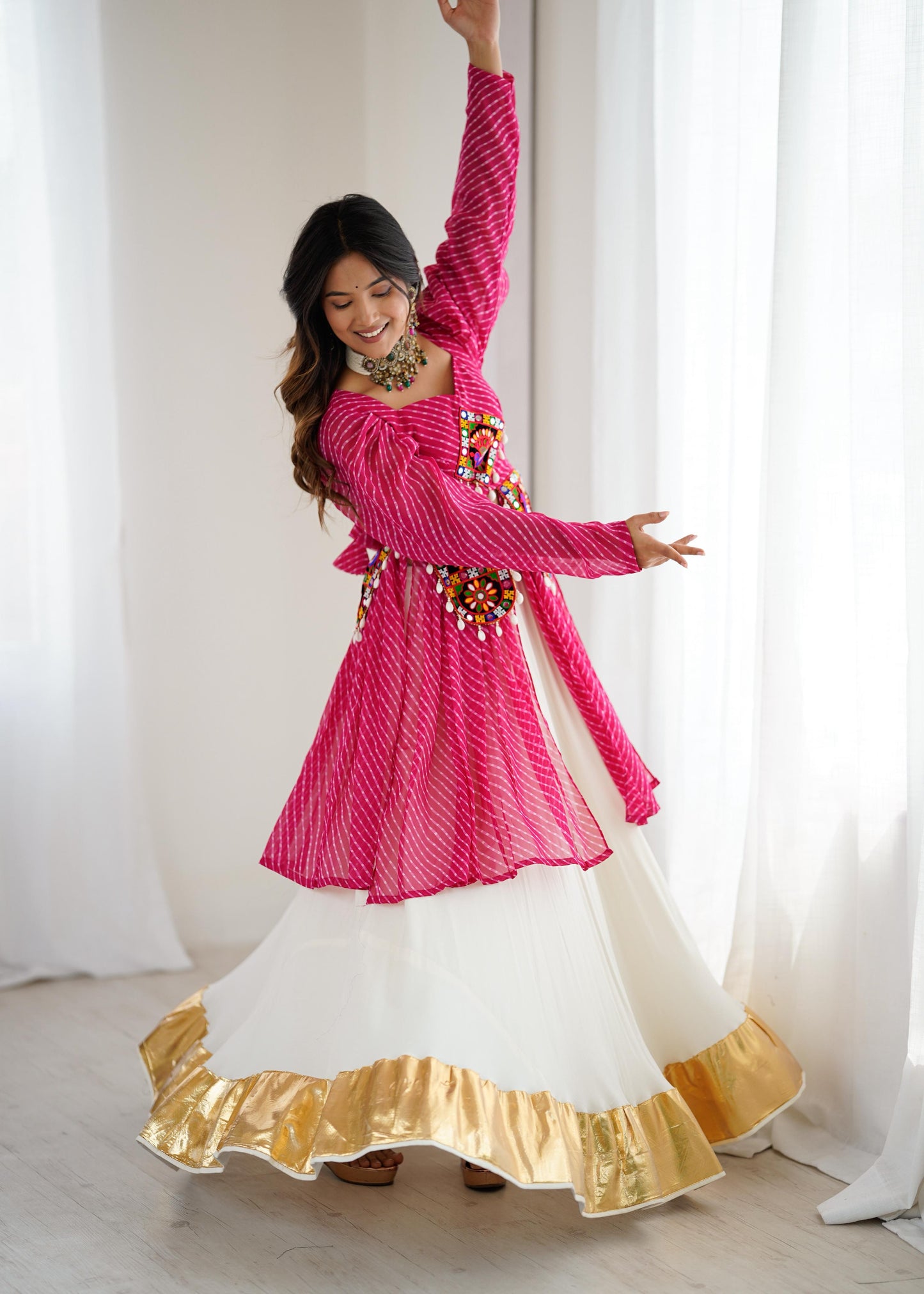 Beautiful Navratri Wear Top + lehenga