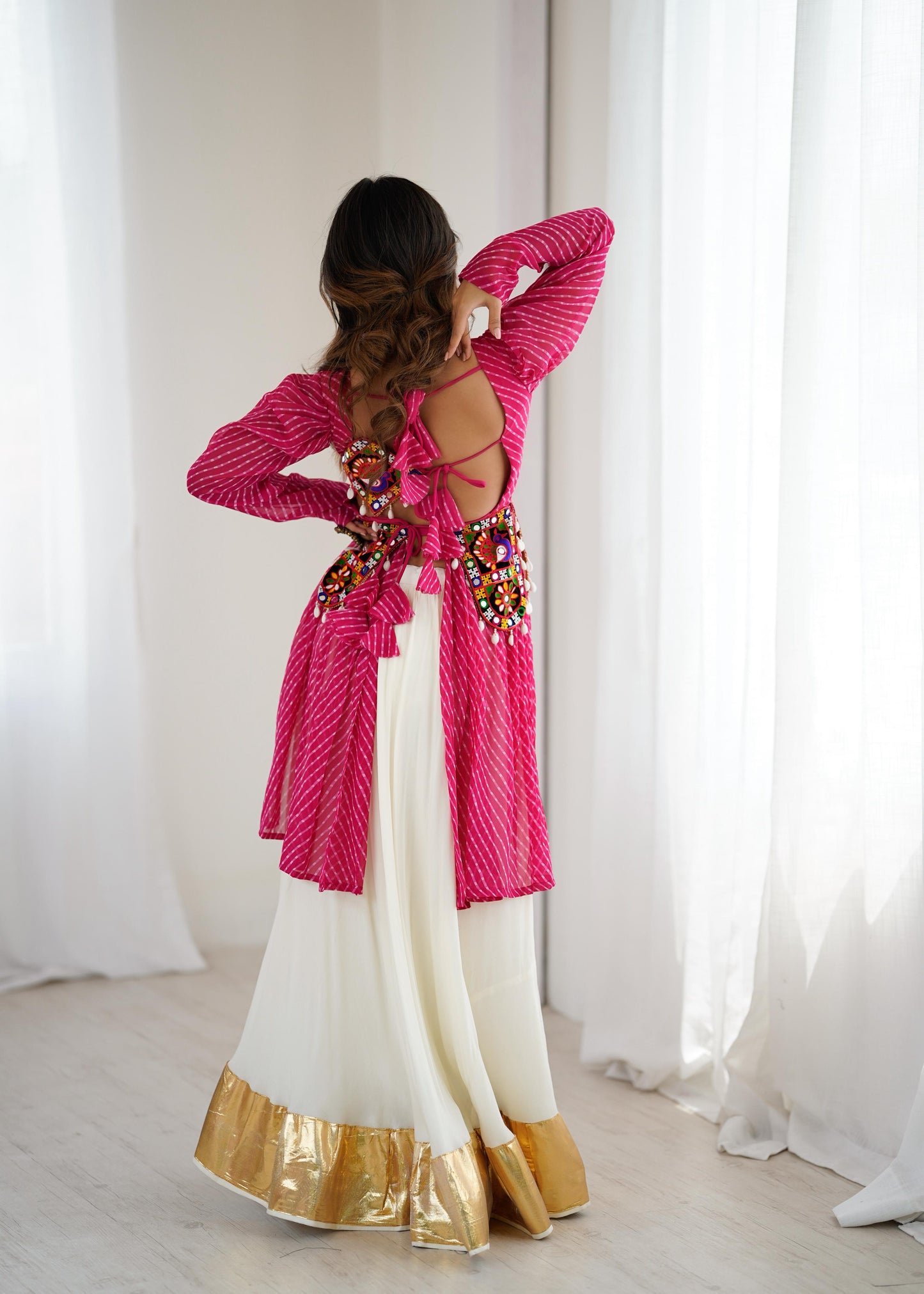 Beautiful Navratri Wear Top + lehenga