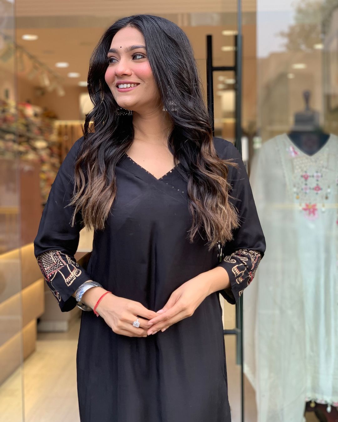 Black Color Beautiful Summer Wear Co-ord Set