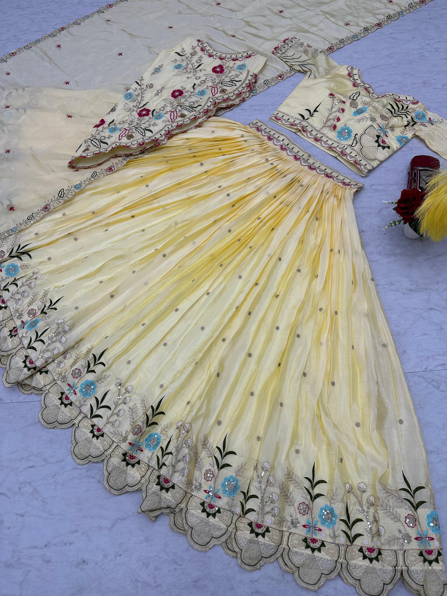 Festival Crop Top in crush fabric