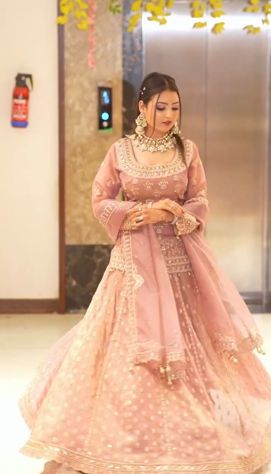 Pink Color Beautiful Top Lehenga with dupatta set in georgette fabric