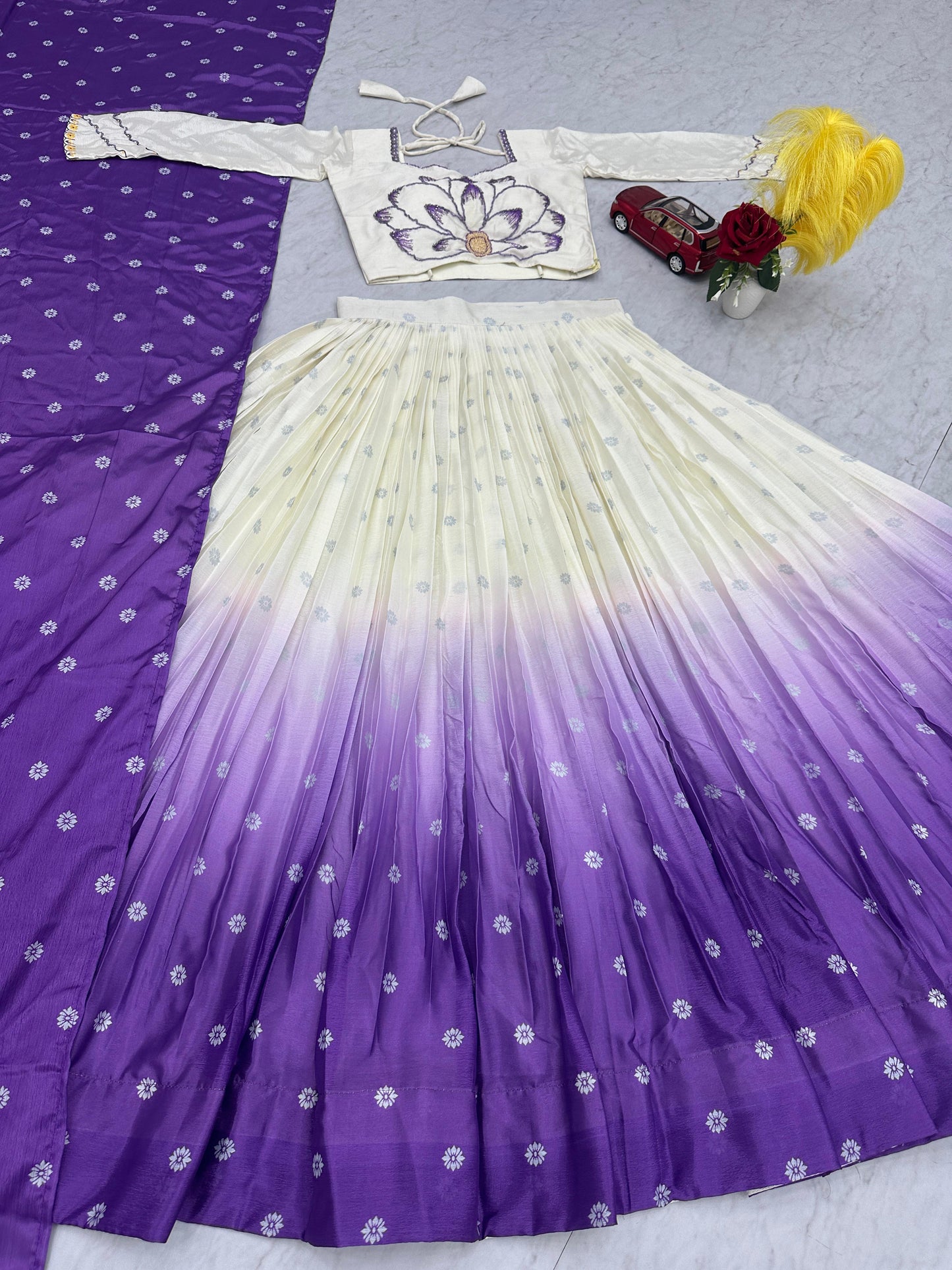 Launching Trending Lehenga Choli in chinon Fabric