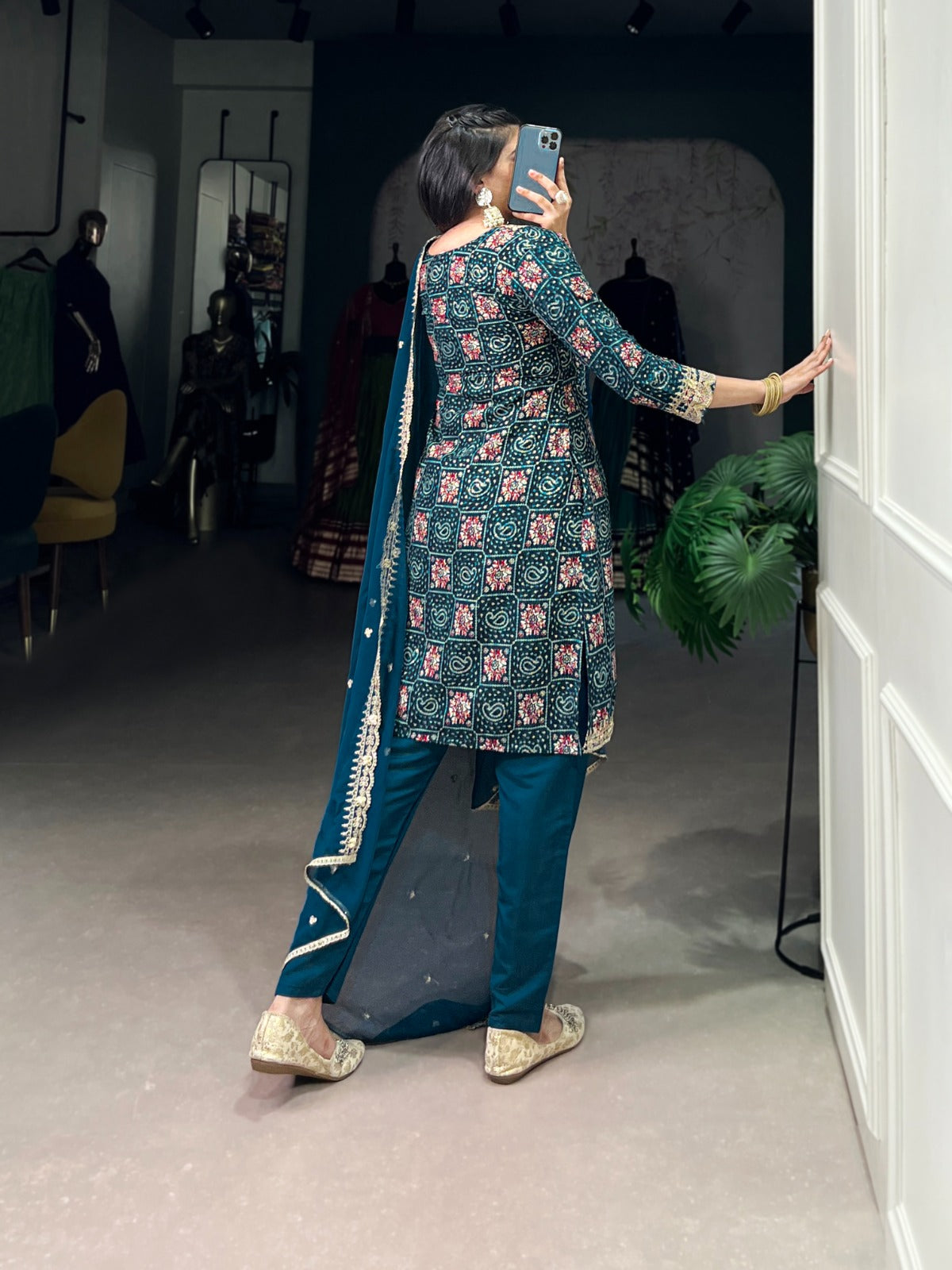 BLue Color Beautiful Summer Wear Rayon Dress