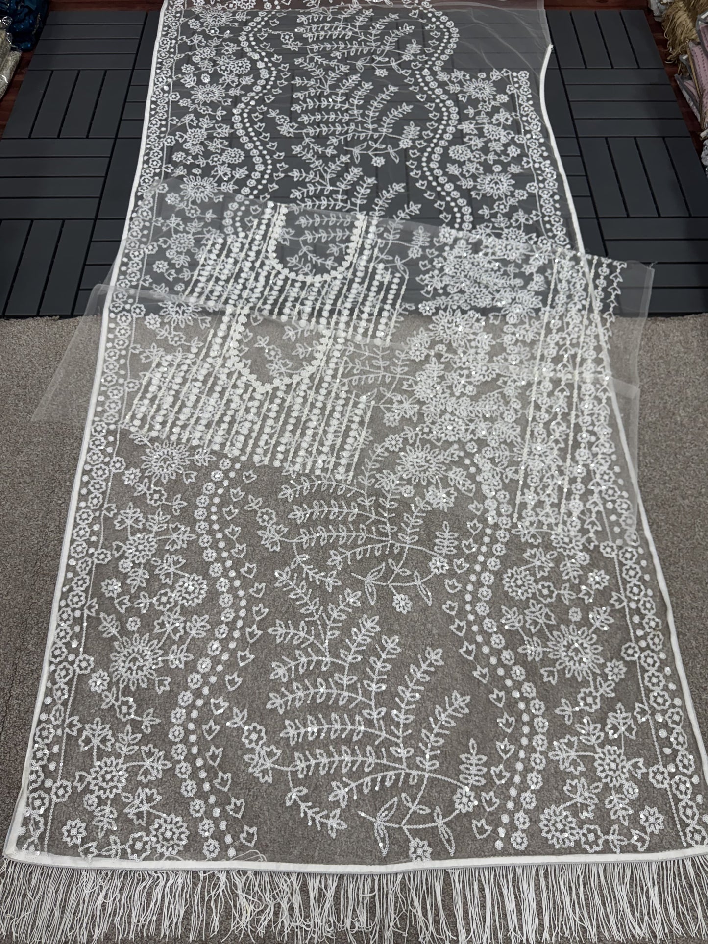 Beautiful Partywear Saree in Net FAbric For Wedding Wear
