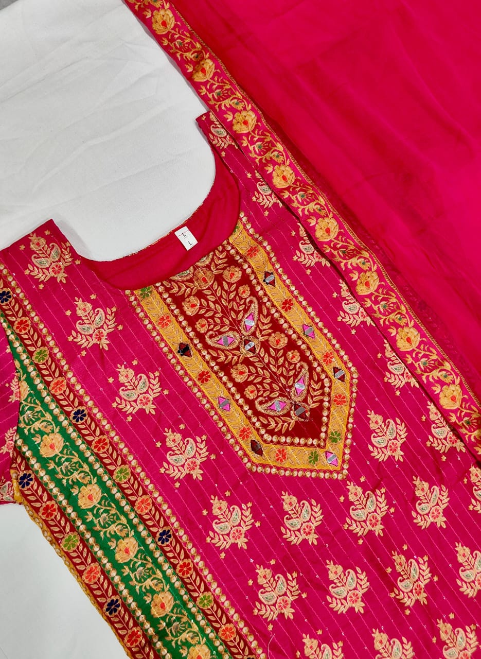 Pink Color Beautiful Pakistani Suit for Summer Wear