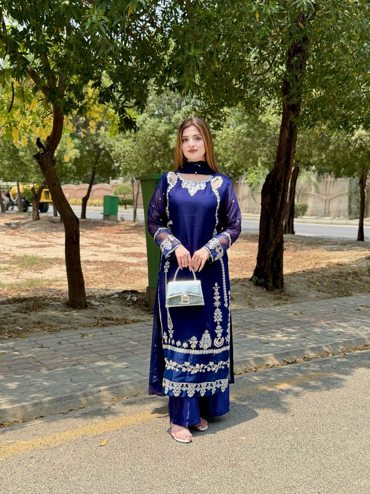 Embroidered Sequence Work Designer Three Piece Set