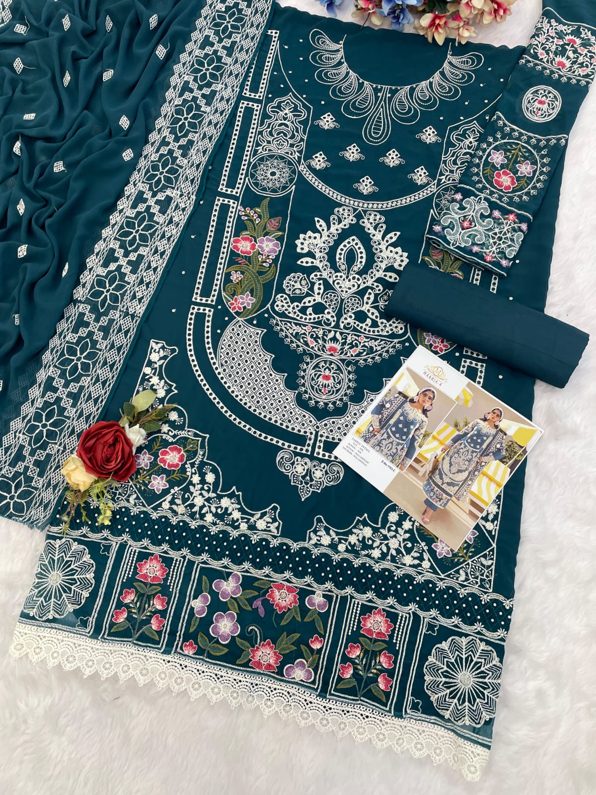 maaria 1183 dress material set to set 4 piece set