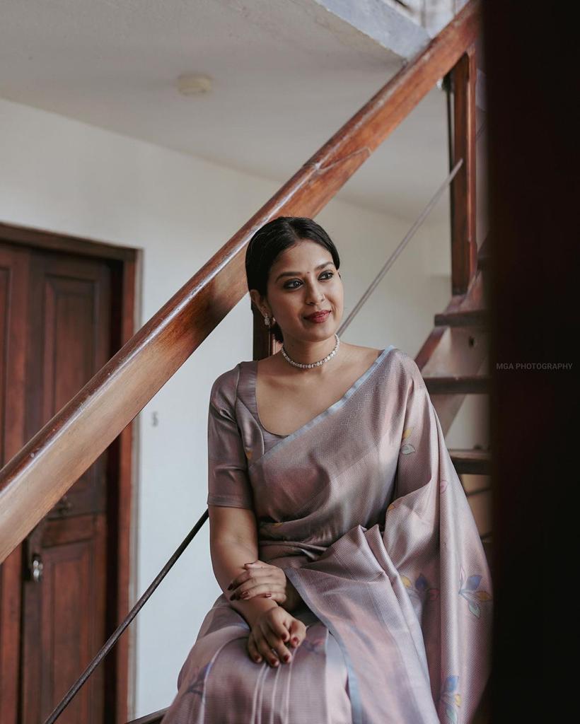Designer Banarasi Silk Saree for small function