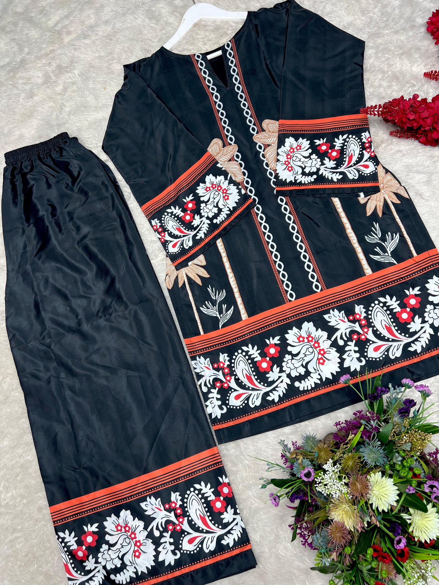 2 Piece Fancy Printed Co-Ord Set