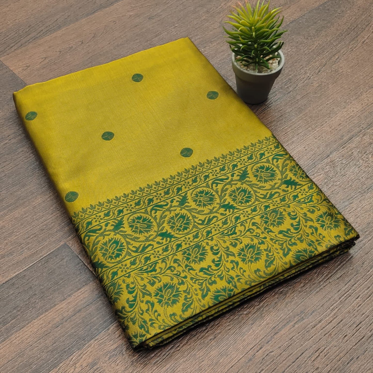 yellow color beautiful daily wear saree