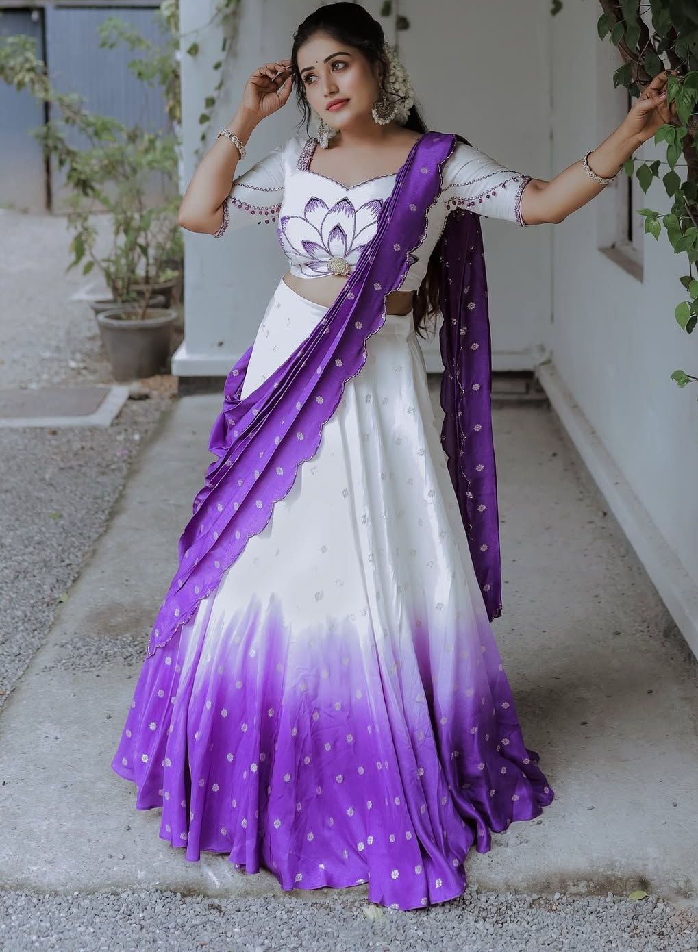 Launching Trending Lehenga Choli in chinon Fabric