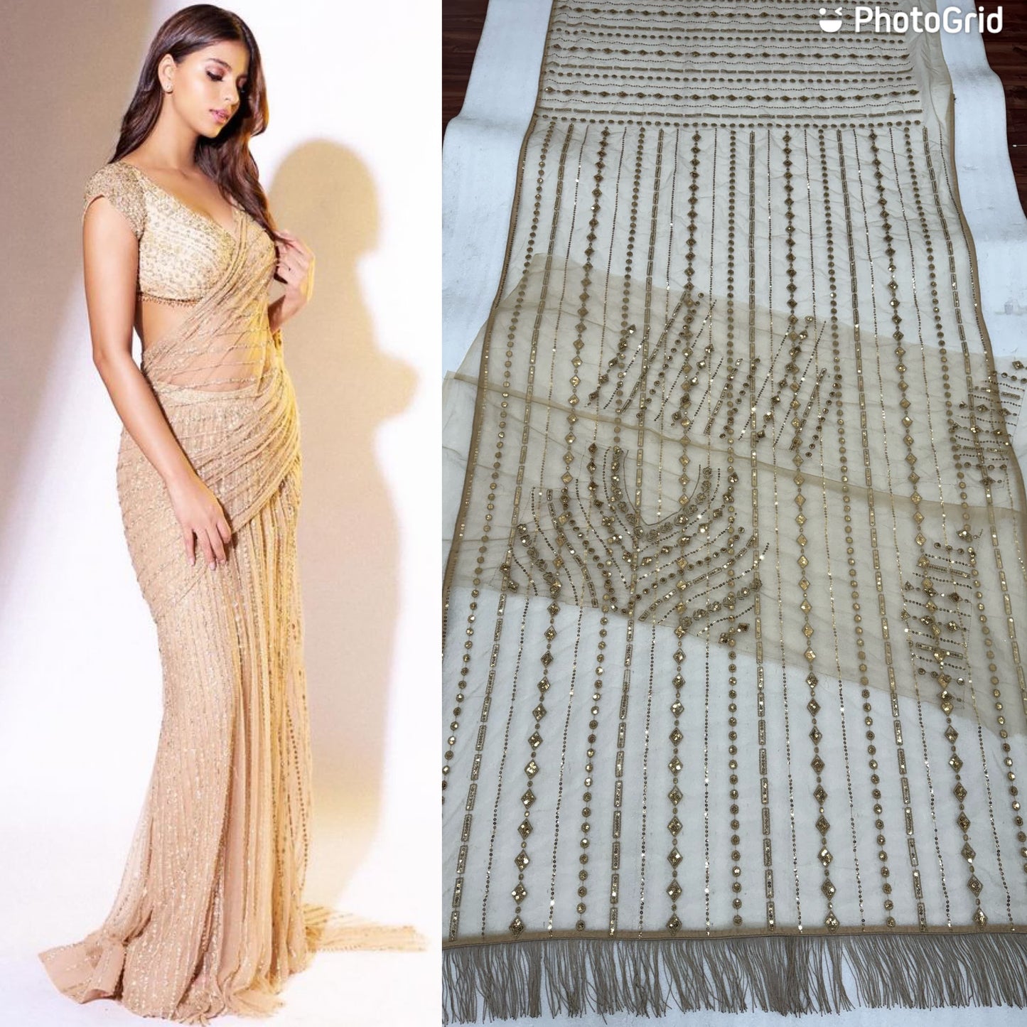 Bollywood Wear Fancy saree in Net Fabric