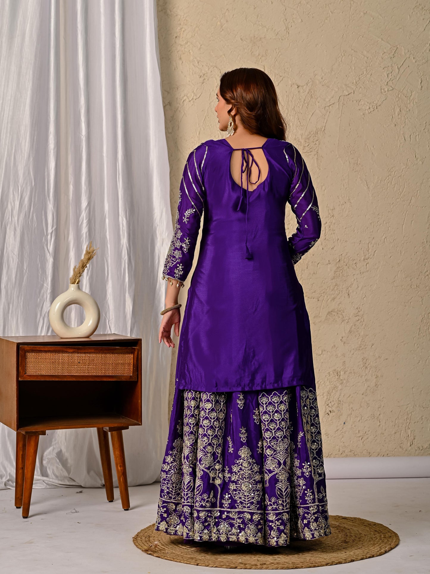 stylish Top Lehenga dress in chinon fabric