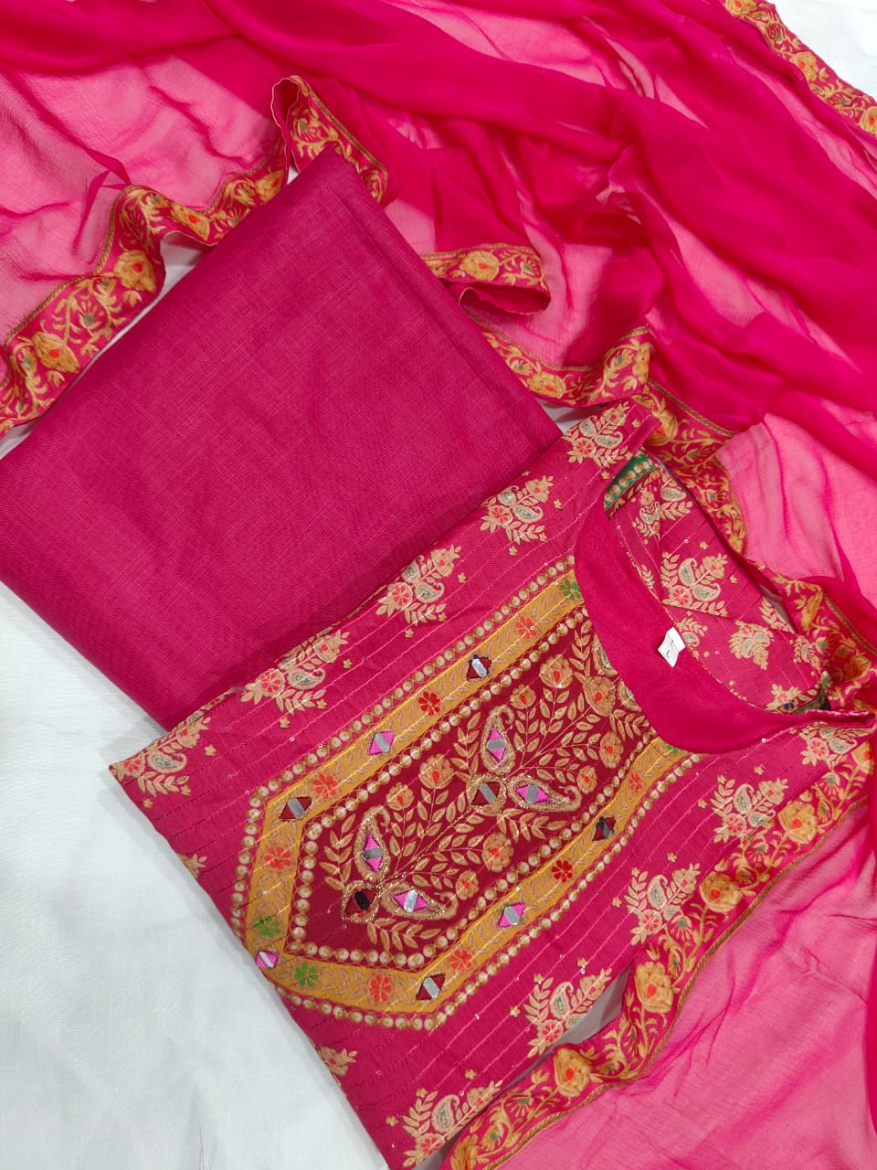 Pink Color Beautiful Pakistani Suit for Summer Wear