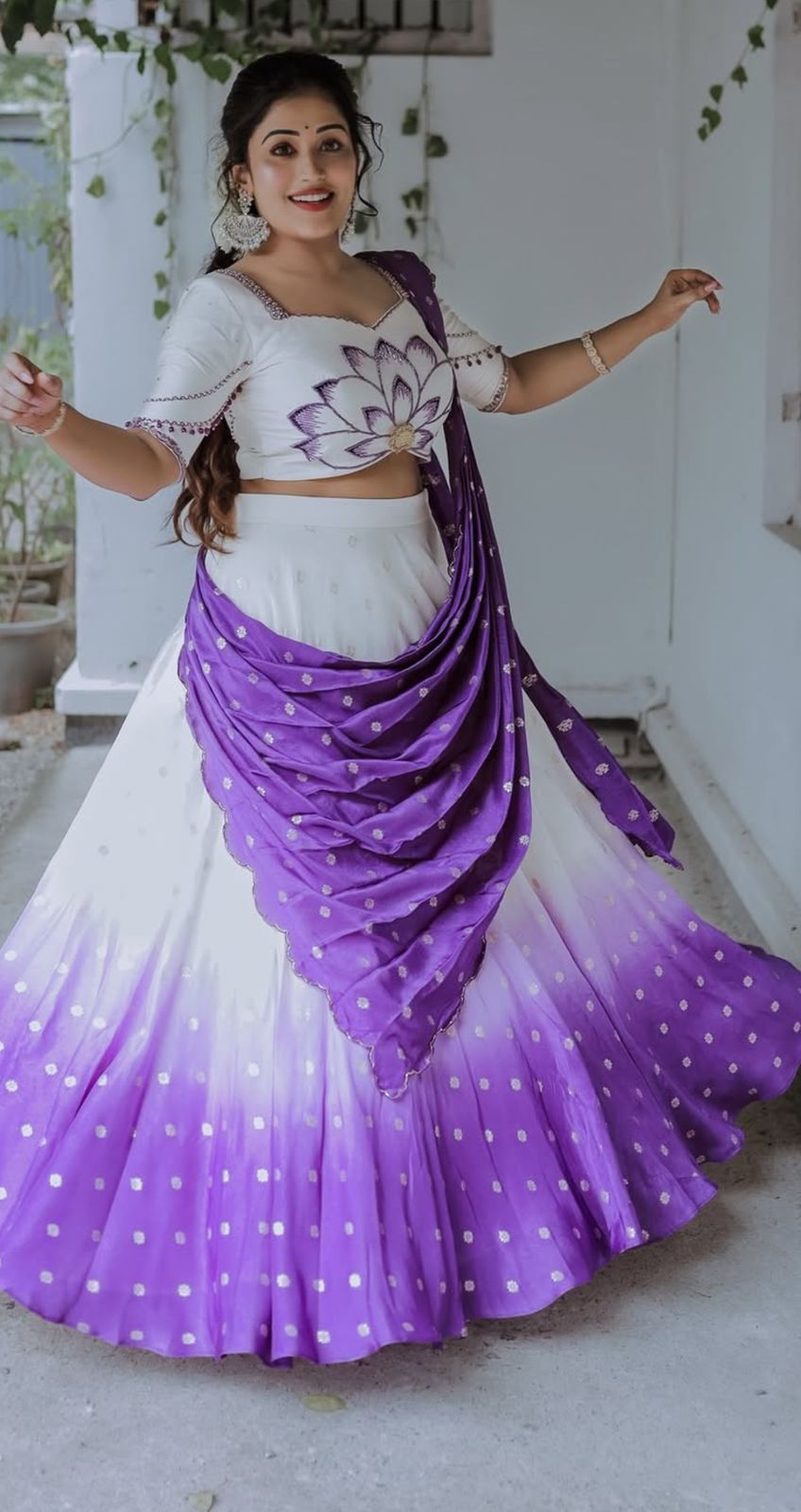 Launching Trending Lehenga Choli in chinon Fabric