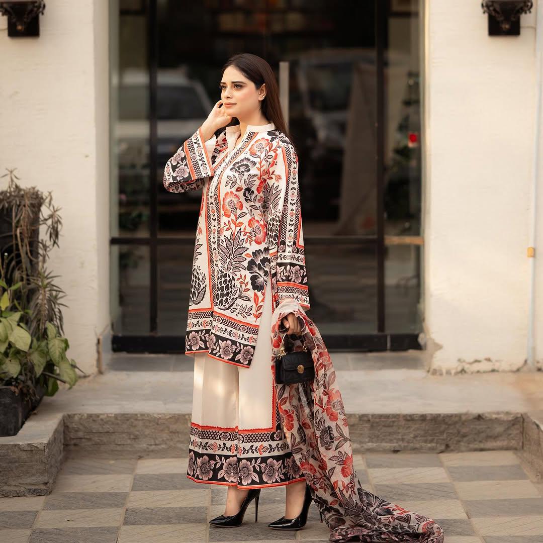 Party Wear Look Pur American Crape Top With Plazzo With Dupatta Set