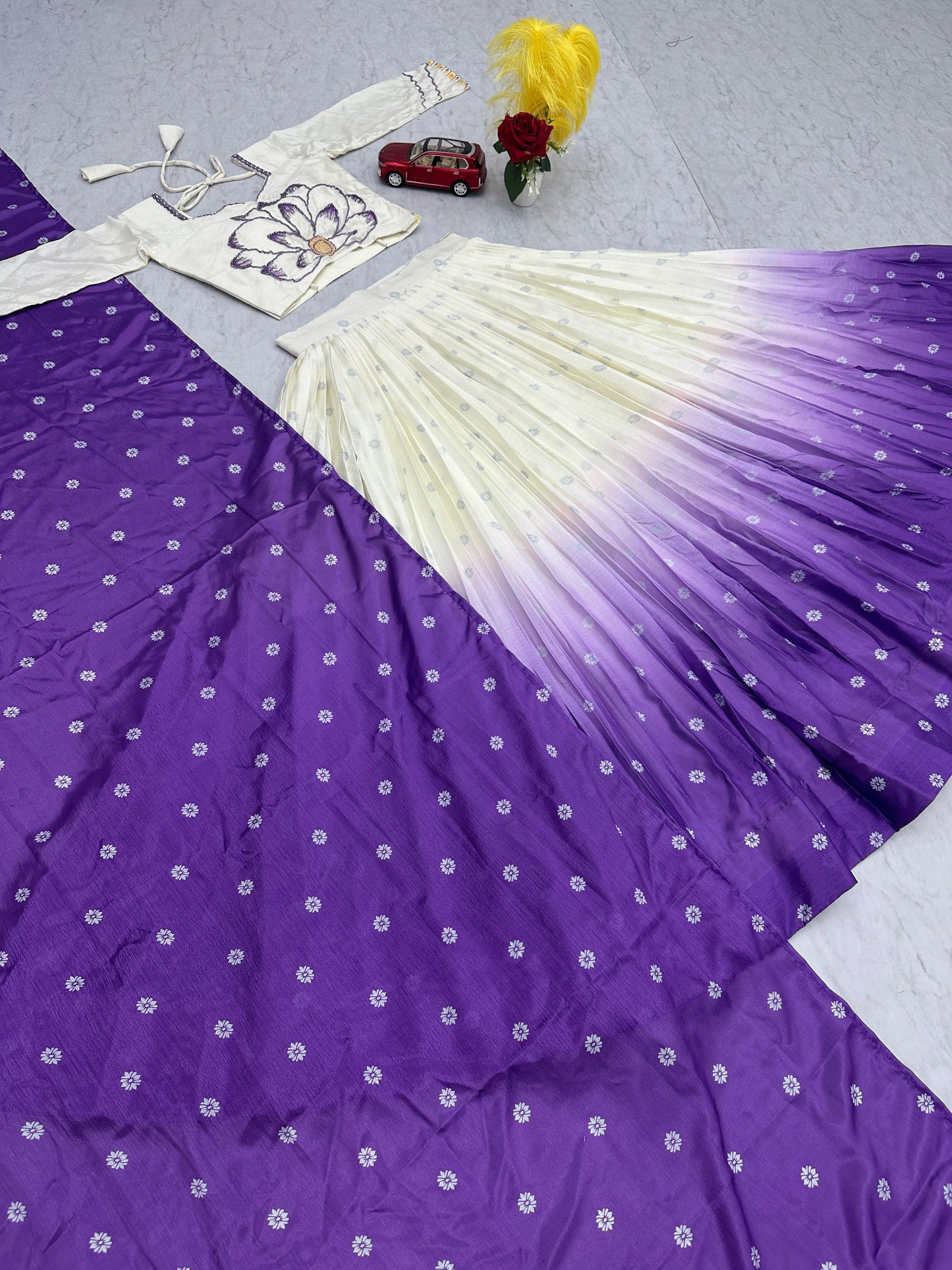 Launching Trending Lehenga Choli in chinon Fabric