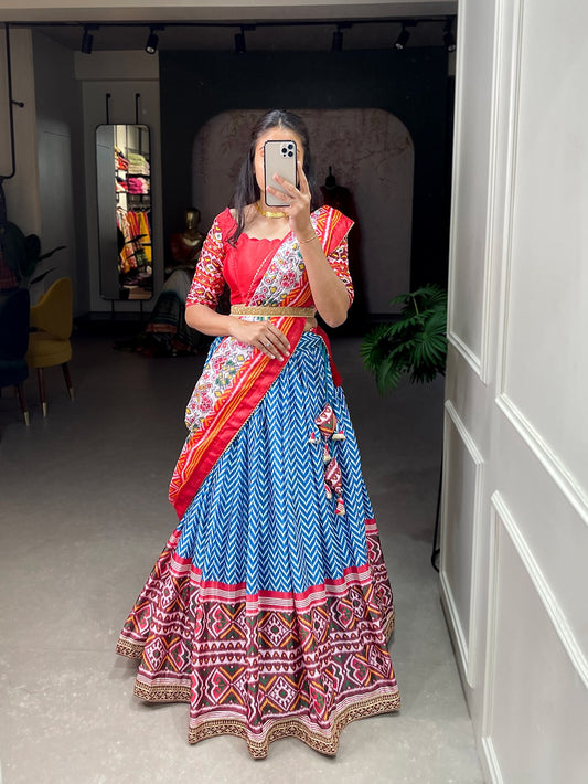 Printed And Embroidery Ensemble Are Specially Designed For A Filled With Celebration Lehenga Choli
