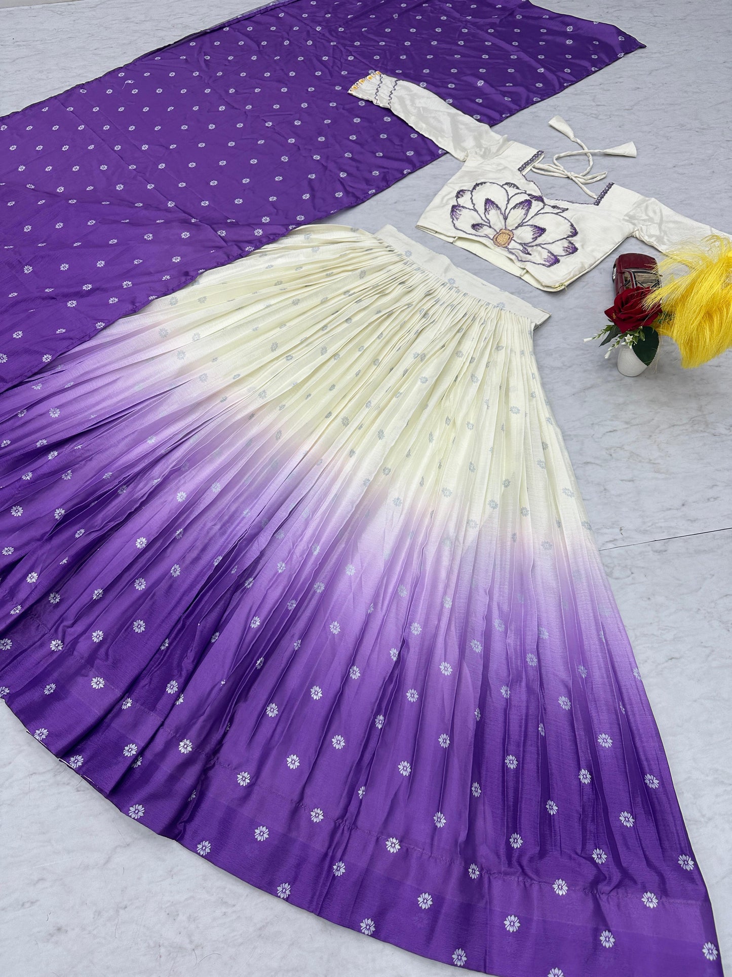 Launching Trending Lehenga Choli in chinon Fabric