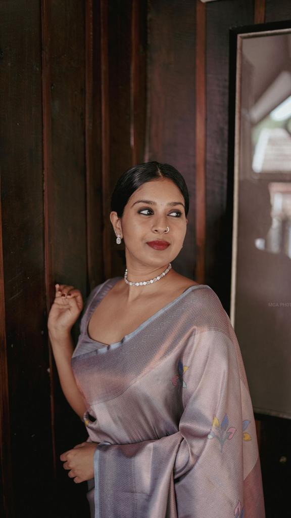 Designer Banarasi Silk Saree for small function