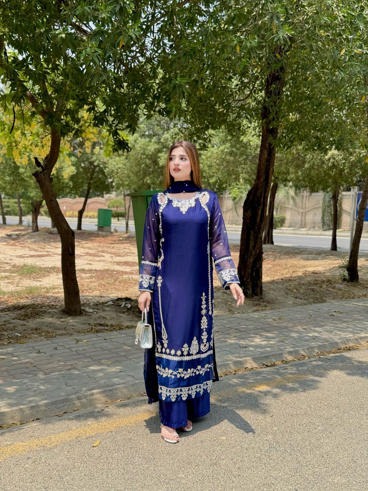 Embroidered Sequence Work Designer Three Piece Set