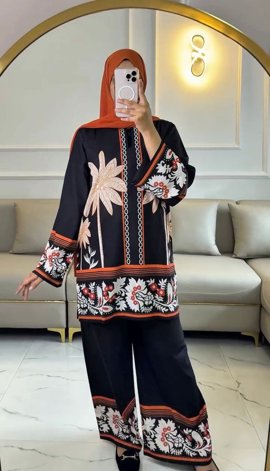 2 Piece Fancy Printed Co-Ord Set