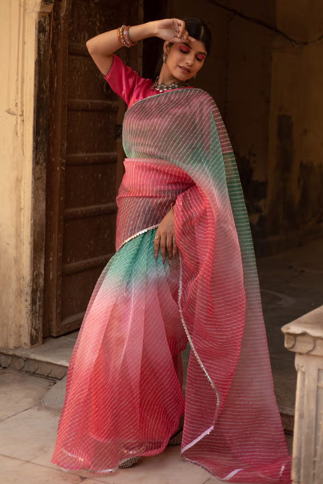 Orgenza Silk saree for regular wear