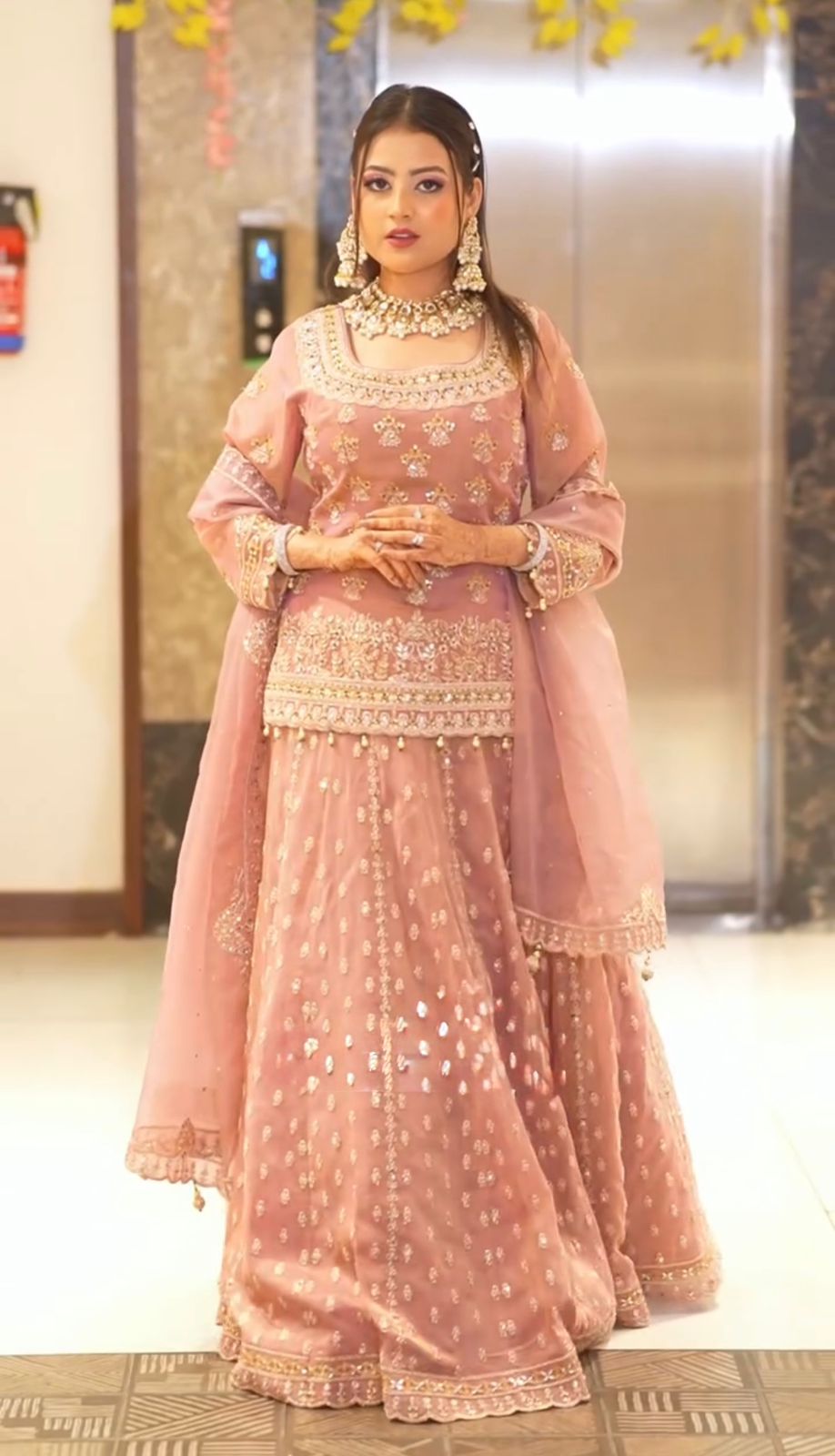 Pink Color Beautiful Top Lehenga with dupatta set in georgette fabric