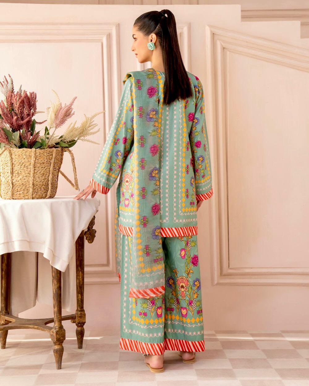Sky BLue Color Beautiful Summer WEar Dress in Crape Fabric