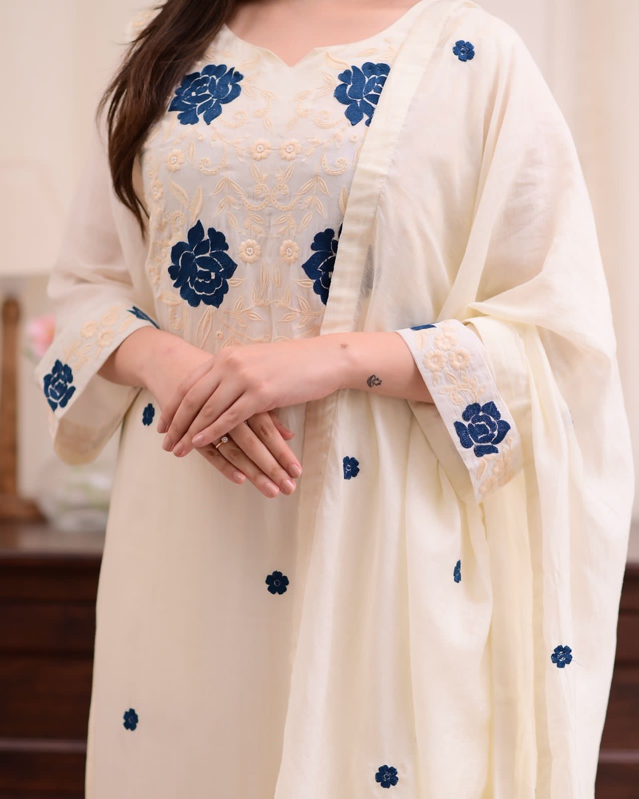 White Color Beautiful Daily Wear Dress in RAyon Fabric