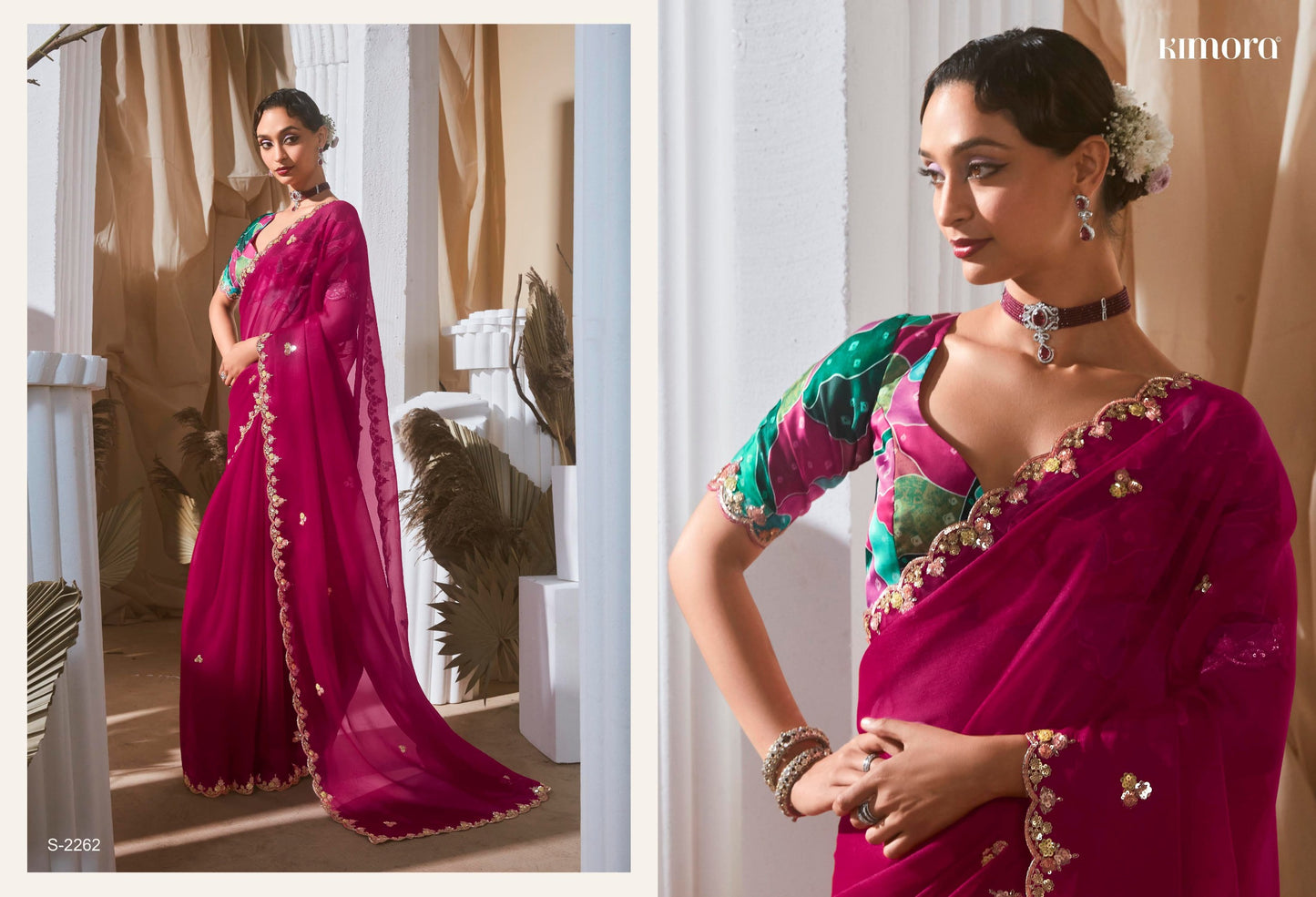 Kimora Rangat-3 Series : (2251 TO 2265 series) saree set to set