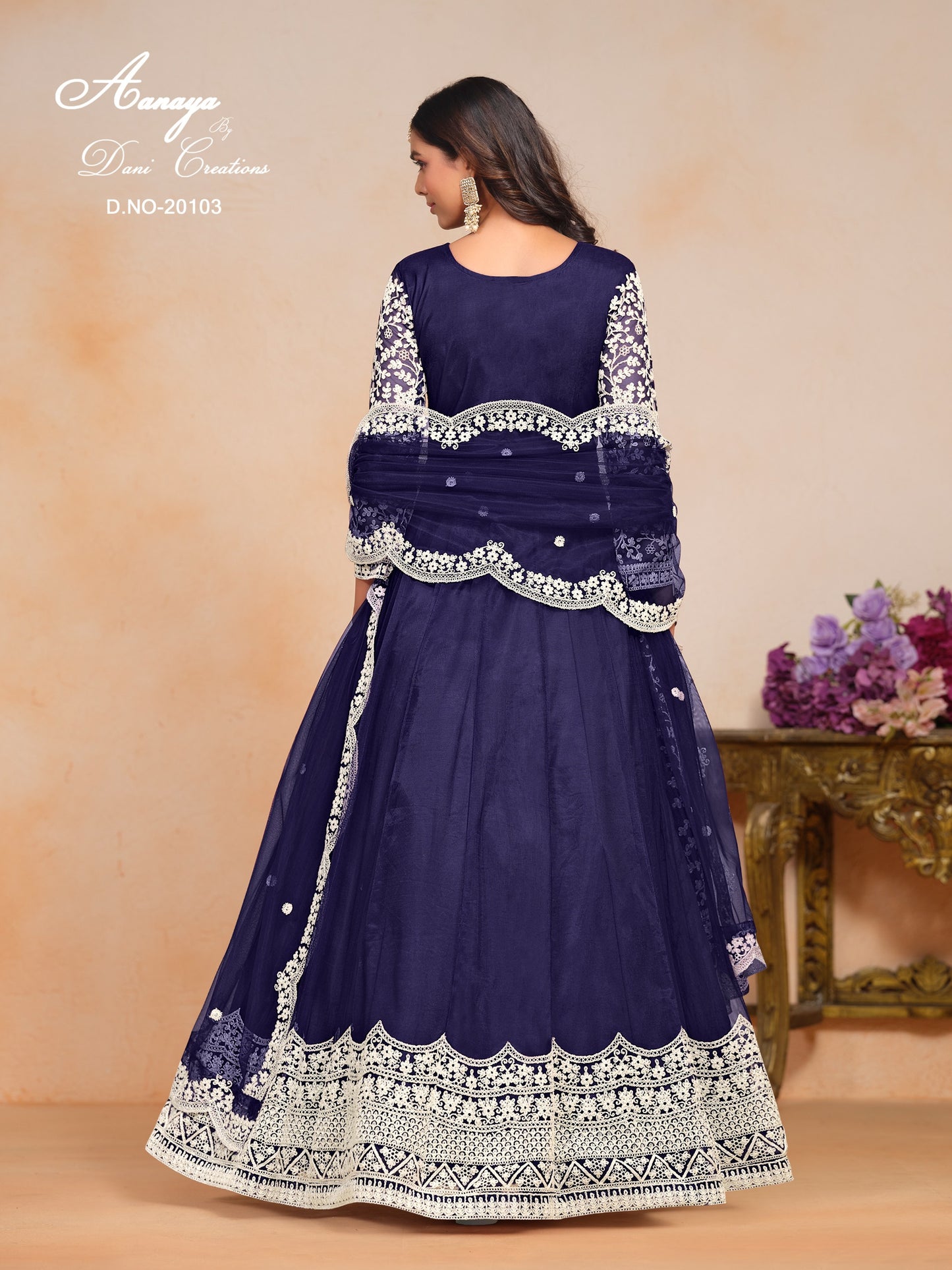 aanaya vol - 201 dress 4 piece set.