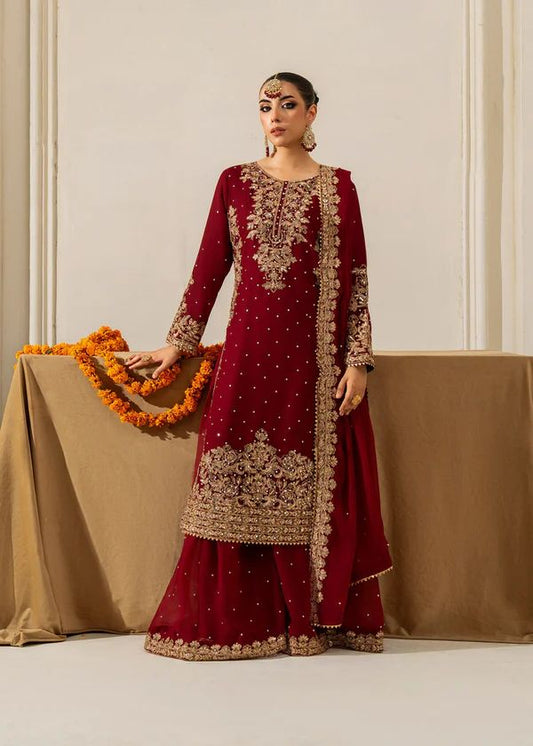 Red Color Beautiful Georgette FAbric Plazo Dress